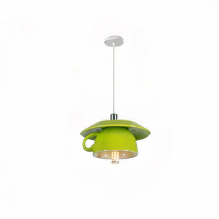 Suspension en forme de coupelle – Suspension moderne avec finition brillante et éclairage d'ambiance chaleureux