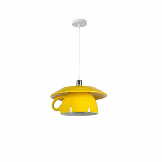 Suspension en forme de coupelle – Suspension moderne avec finition brillante et éclairage d'ambiance chaleureux