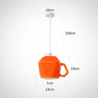 Retro minimalist cup pendant light, designer hanging ceiling fixture decor