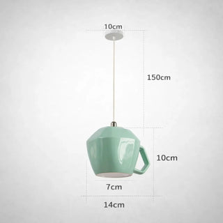 Suspension Rétro - Luminaire Minimaliste en Forme de Coupe pour Salle à Manger