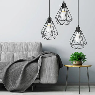NOGE Black Minimalist Geometric Pendant Ceiling Light – view 1