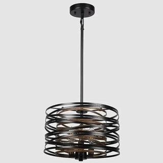 KENIIR Graphic Black Concentric Circle Ceiling Light – view 3