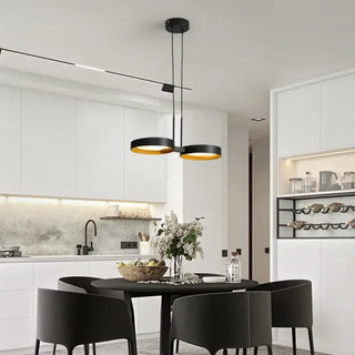KEXONG Graphic Black Luminous Circle Ceiling Light – view 1