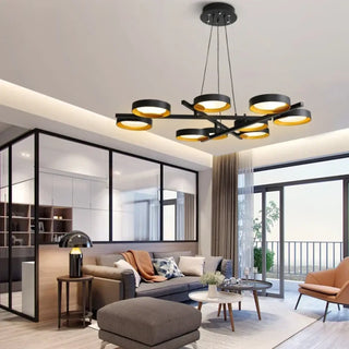 KEXONG Graphic Black Luminous Circle Ceiling Light – view 3