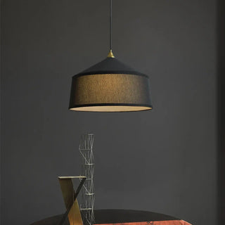 CANDE Incandescent Fabric White or Black Ceiling Light – view 1