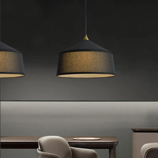 CANDE Incandescent Fabric White or Black Ceiling Light – view 5