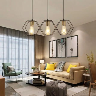 CAGEI Industrial Cage Ceiling Light – view 1