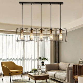 CAGEI Industrial Cage Ceiling Light – view 3