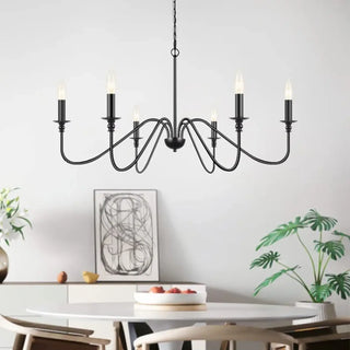 CANDLE Vintage Chandelier with Candles Inspired Ceiling Light – view 1