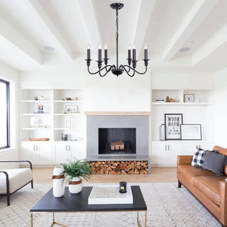 CANDLE Vintage Chandelier with Candles Inspired Ceiling Light – view 3