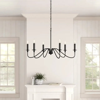 CANDLE Vintage Chandelier with Candles Inspired Ceiling Light – view 2