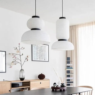 JAPAPA Japanese White Paper Lantern Ceiling Light – view 3