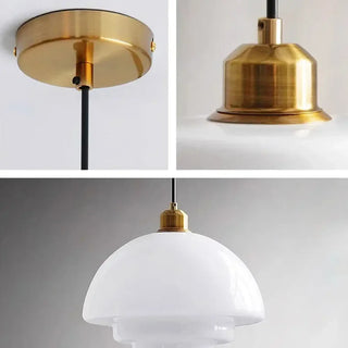 Modern soft ambient pendant lamp, white LED hanging ceiling fixture