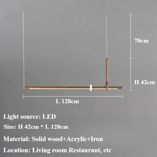 LUERYTE LED Wood and Acrylic Design Ceiling Light – view 8