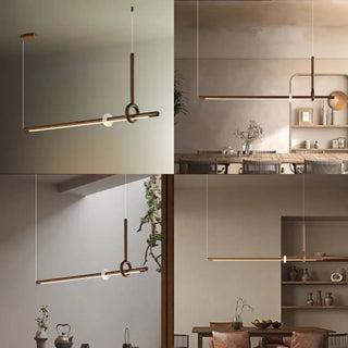 LUERYTE LED Wood and Acrylic Design Ceiling Light – view 6