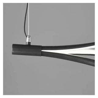 Contemporary LED wavy pendant light, organic modern suspension ceiling fixture