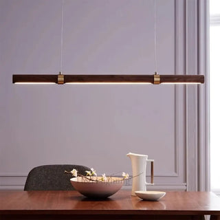 CUIBO LED Linear Natural Wood Ceiling Light – view 1