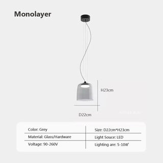 LUTYRGYSIS LED Orange Striking Elegant Ceiling Light – view 4