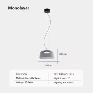 LUTYRGYSIS LED Orange Striking Elegant Ceiling Light – view 7
