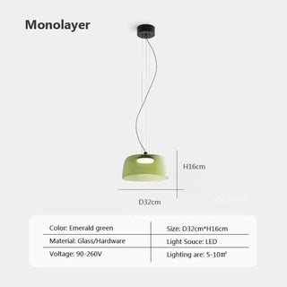 LUTYRGYSIS LED Orange Striking Elegant Ceiling Light – view 6