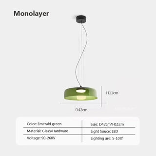 LUTYRGYSIS LED Orange Striking Elegant Ceiling Light – view 9