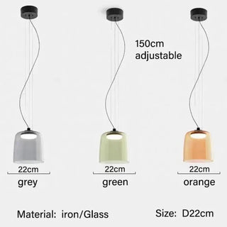 LUTYRGYSIS LED Orange Striking Elegant Ceiling Light – view 11