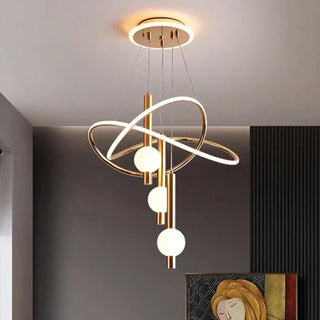 MADO LED Dining Room Gold Black White Ceiling Light – view 1