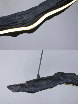 Contemporary LED pendant, organic sculptural ceiling hanging lamp
