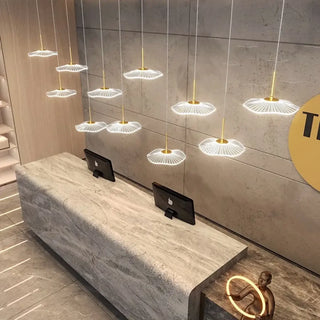 LOTUSA LED Glass Lotus Design Black Ceiling Light – view 4