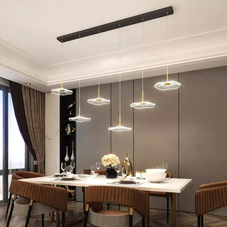 LOTUSA LED Glass Lotus Design Black Ceiling Light – view 1