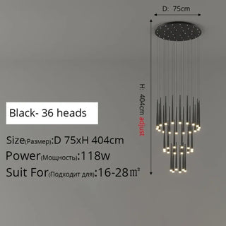 ALIXE Luxury Gilded Staircase Ceiling Light – view 8