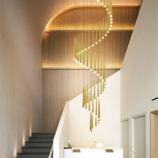 ALIXE Luxury Gilded Staircase Ceiling Light – view 1