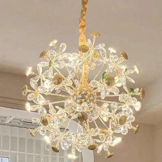DOCO Luxurious Gold Pendant Ceiling Light with Colorful Decorations – view 3