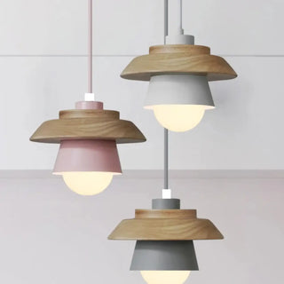 MABO Wood Aluminium Macaron Kitchen Ceiling Light – view 3