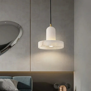 Marble pendant light, modern gold elegant ceiling fixture