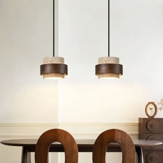 MAELLA Marble and Solid Wood Ceiling Light – view 3