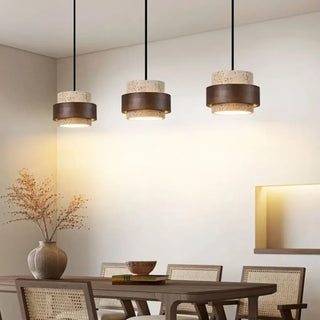 MAELLA Marble and Solid Wood Ceiling Light – view 4