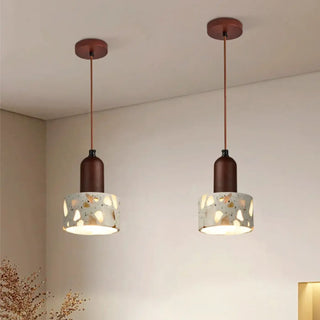 CHANDER Metal with Marble Shade Ceiling Light – view 1