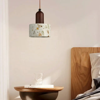 CHANDER Metal with Marble Shade Ceiling Light – view 2