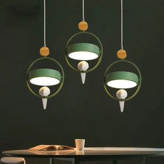 NGOTY Metal and Wood Bird Design Ceiling Light – view 7