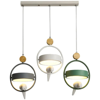 NGOTY Metal and Wood Bird Design Ceiling Light – view 8