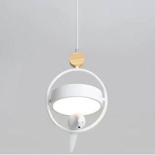 NGOTY Metal and Wood Bird Design Ceiling Light – view 2