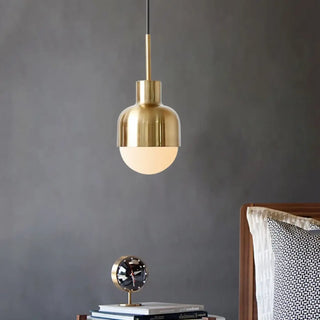 HANGIR Gilded Metal White Ceiling Light – view 1