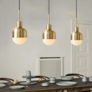 HANGIR Gilded Metal White Ceiling Light – view 2