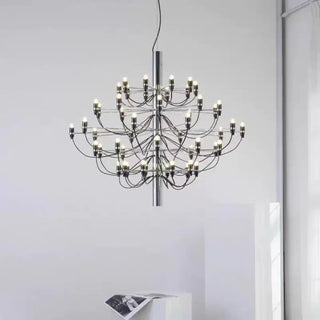 Stylish multi-bulb metal pendant light, modern home ceiling hanging fixture