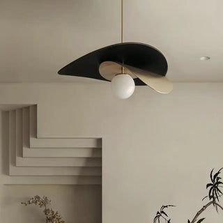 PAINED Metal Black White Pendant – view 2
