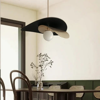 PAINED Metal Black White Pendant – view 3