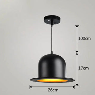 REFLOR Black Metal with Warm Golden Reflector Ceiling Light – view 6