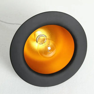 REFLOR Black Metal with Warm Golden Reflector Ceiling Light – view 3