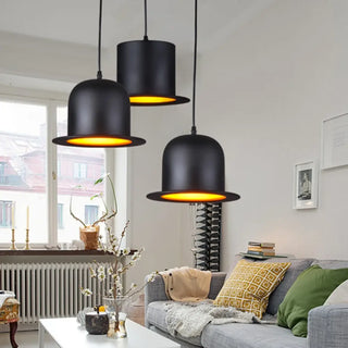 REFLOR Black Metal with Warm Golden Reflector Ceiling Light – view 4